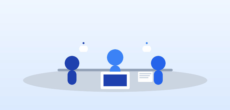 Business professionals in meeting